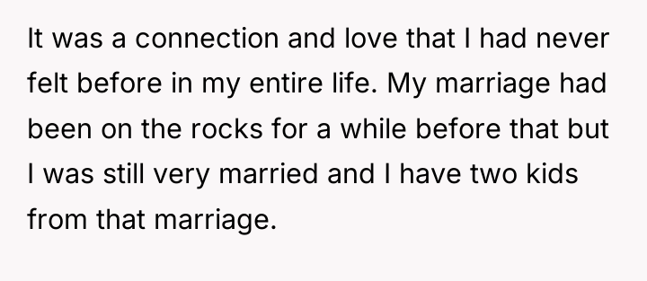 It was a connection and love that I had never...