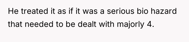 He treated it as if it was a serious bio...