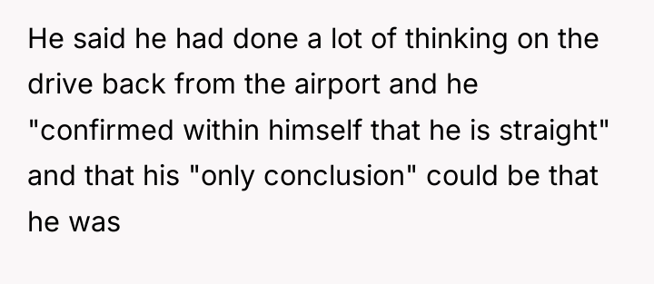 He said he had done a lot of thinking on...