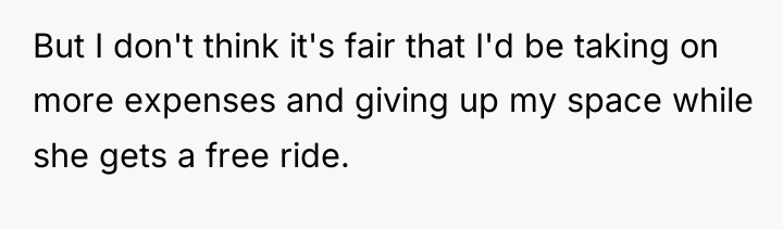 But I don't think it's fair that I'd be taking...