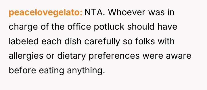 peacelovegelato NTA. Whoever was in charge of the office potluck...