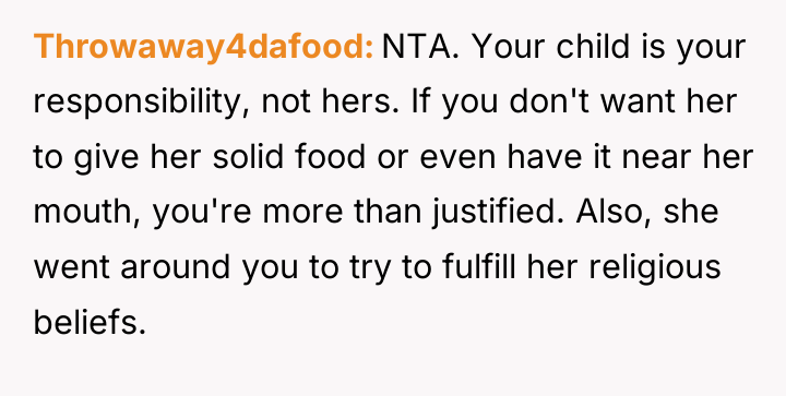 Throwaway4dafood NTA. Your child is your responsibility, not hers. If...