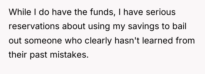 While I do have the funds, I have serious reservations...