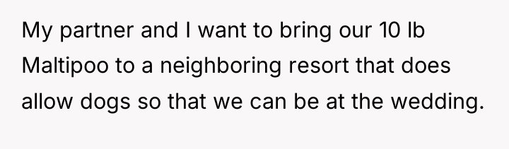 My partner and I want to bring our 10 lb...