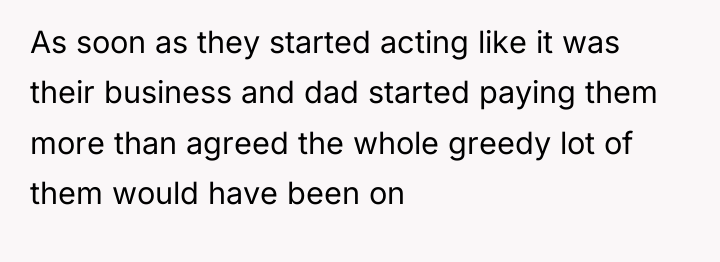 As soon as they started acting like it was their...