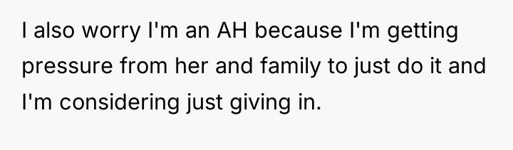 I also worry I'm an AH because I'm getting pressure...
