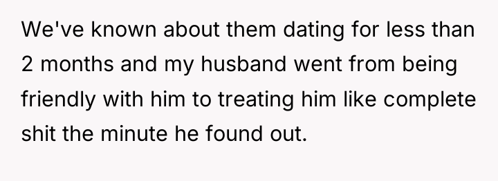 We've known about them dating for less than 2 months...
