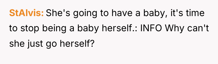 StAlvis She's going to have a baby, it's time to...