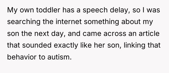 My own toddler has a speech delay, so I was...
