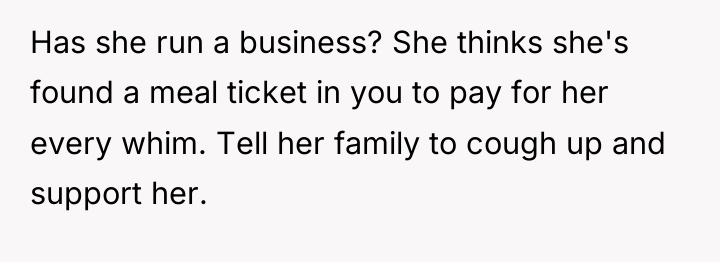 Has she run a business? She thinks she's found a...