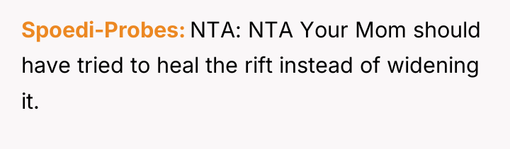 Spoedi-Probes NTA: NTA Your Mom should have tried to heal...