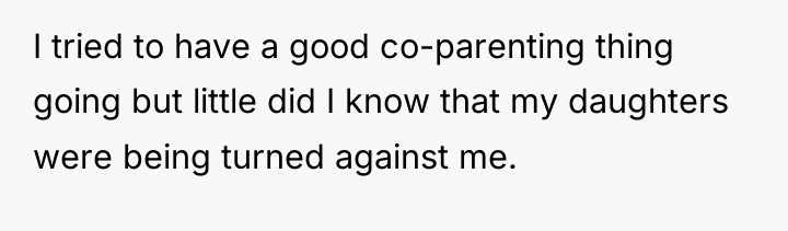 I tried to have a good co-parenting thing going but...