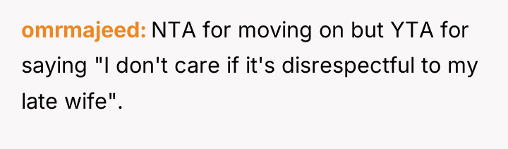 omrmajeed NTA for moving on but YTA for saying "I...