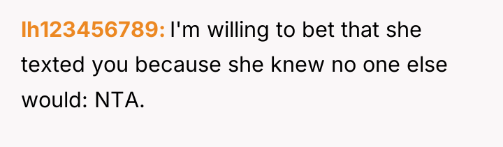 lh123456789 I'm willing to bet that she texted you because...