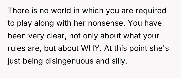 There is no world in which you are required to...