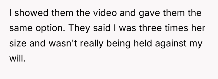 I showed them the video and gave them the same...