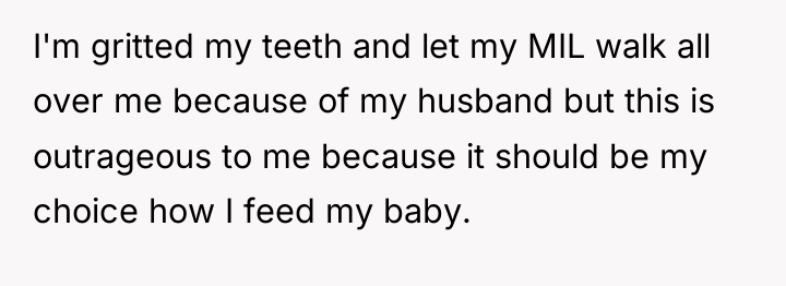 I'm gritted my teeth and let my MIL walk all...