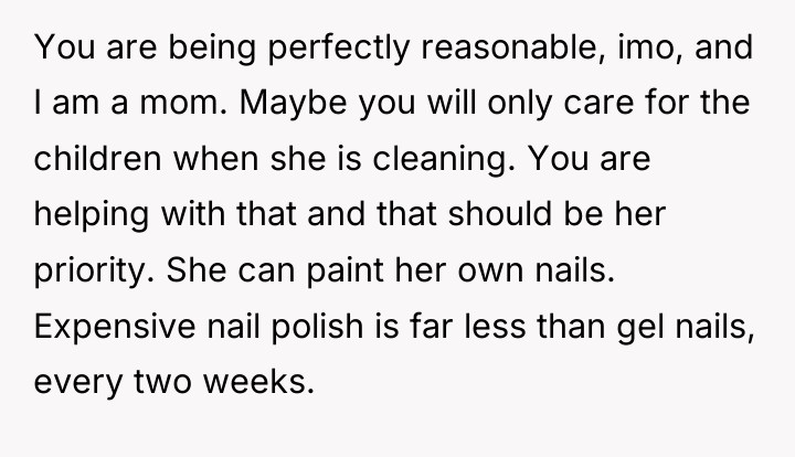 You are being perfectly reasonable, imo, and I am a...