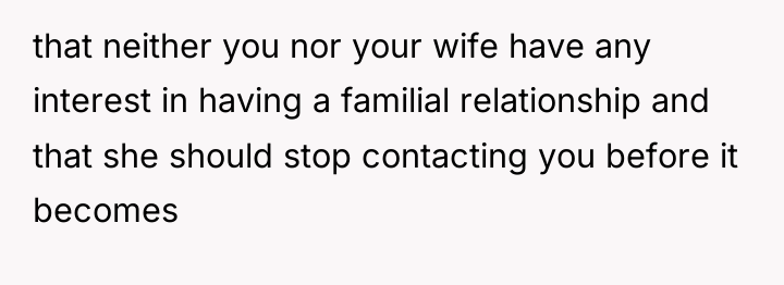 that neither you nor your wife have any interest in...