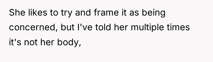 She likes to try and frame it as being concerned,...