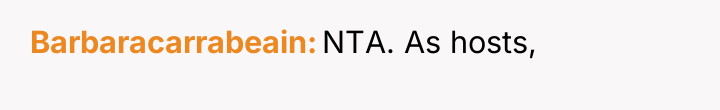 Barbaracarrabeain NTA. As hosts,