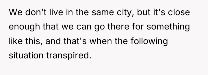 We don't live in the same city, but it's close...