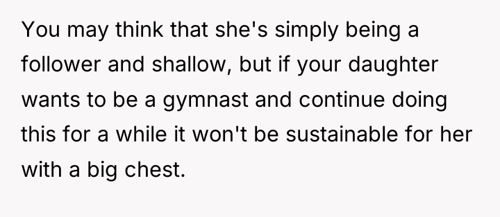 You may think that she's simply being a follower and...