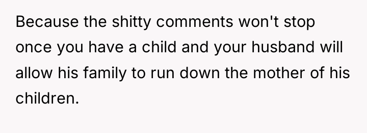 Because the shitty comments won't stop once you have a...