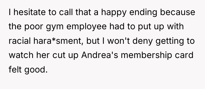 I hesitate to call that a happy ending because the...