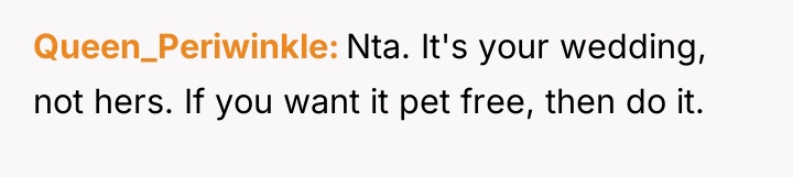 Queen_Periwinkle Nta. It's your wedding, not hers. If you want...