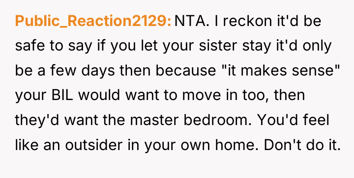 Public_Reaction2129 NTA. I reckon it'd be safe to say if...