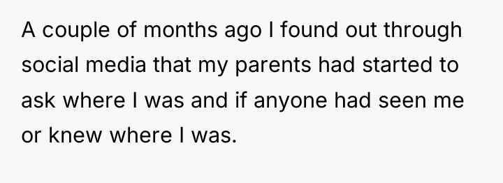 A couple of months ago I found out through social...