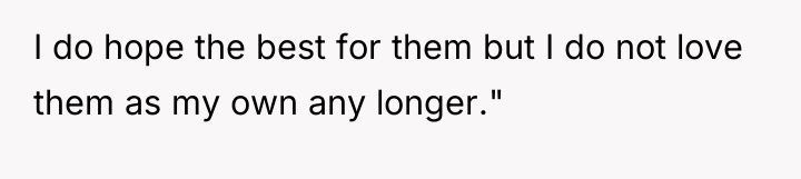I do hope the best for them but I do...