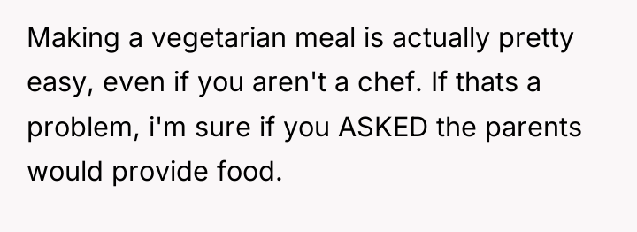 Making a vegetarian meal is actually pretty easy, even if...