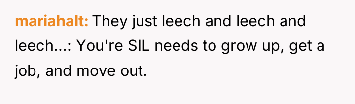 mariahalt They just leech and leech and leech...: You're SIL...
