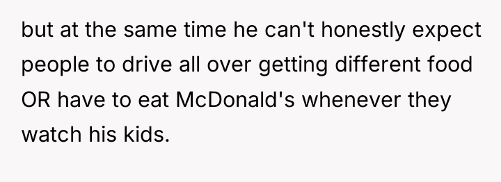 but at the same time he can't honestly expect people...