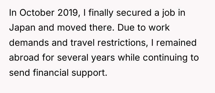 In October 2019, I finally secured a job in Japan...