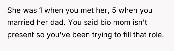 She was 1 when you met her, 5 when you...