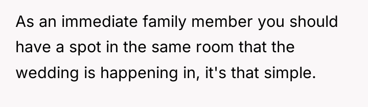 As an immediate family member you should have a spot...