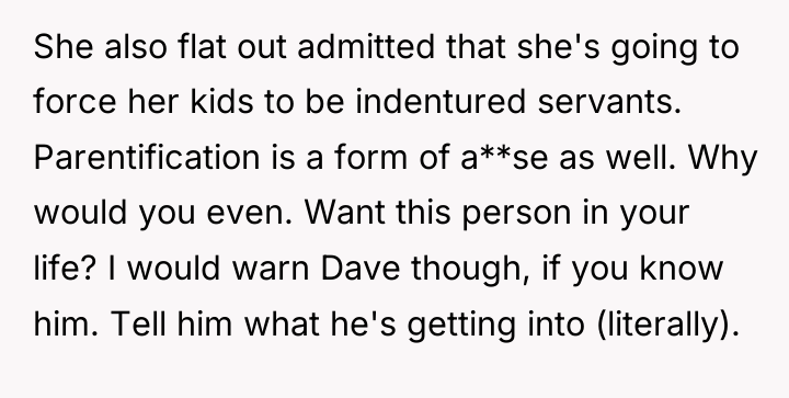 She also flat out admitted that she's going to force...