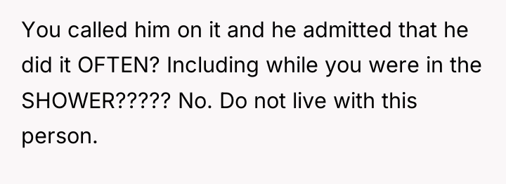 You called him on it and he admitted that he...
