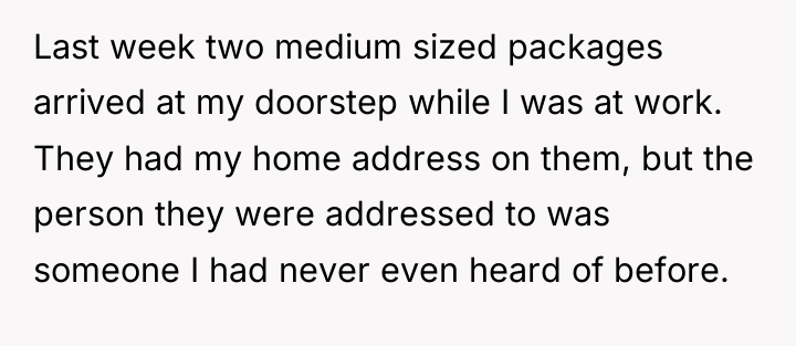 Last week two medium sized packages arrived at my doorstep...