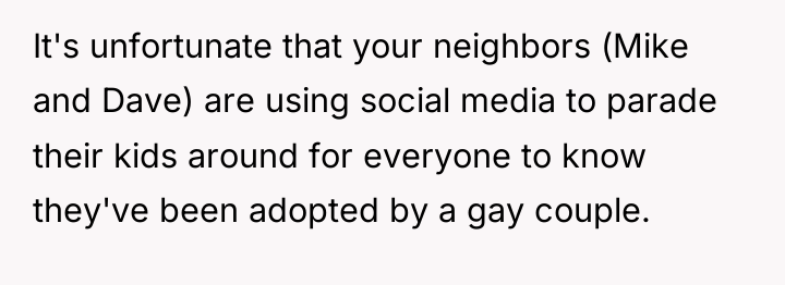 It's unfortunate that your neighbors (Mike and Dave) are using...