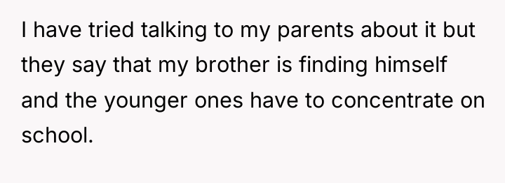 I have tried talking to my parents about it but...
