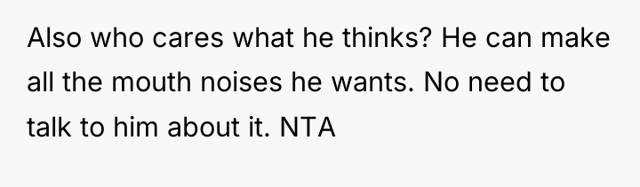 Also who cares what he thinks? He can make all...