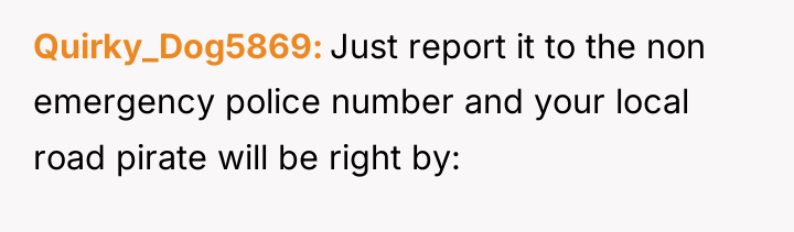 Quirky_Dog5869 Just report it to the non emergency police number...