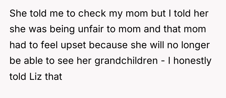 She told me to check my mom but I told...