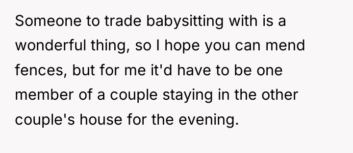 Someone to trade babysitting with is a wonderful thing, so...