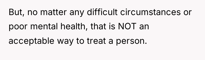 But, no matter any difficult circumstances or poor mental health,...