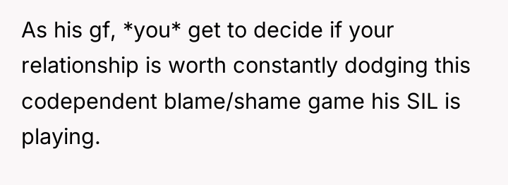 As his gf, *you* get to decide if your relationship...